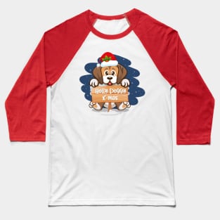 christmas dog holly jolly Baseball T-Shirt